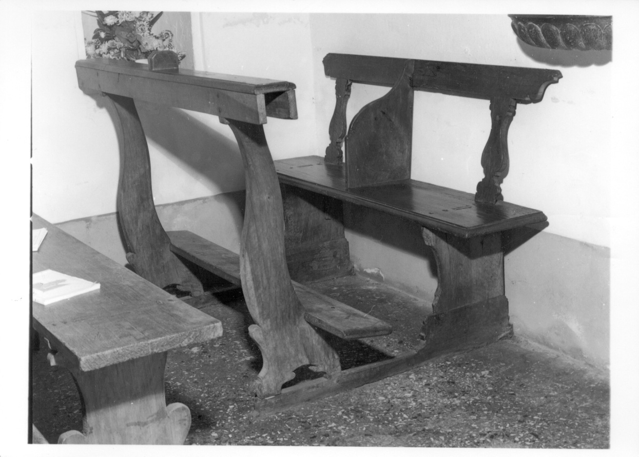 banco da chiesa, opera isolata - ambito novarese (sec. XVIII)