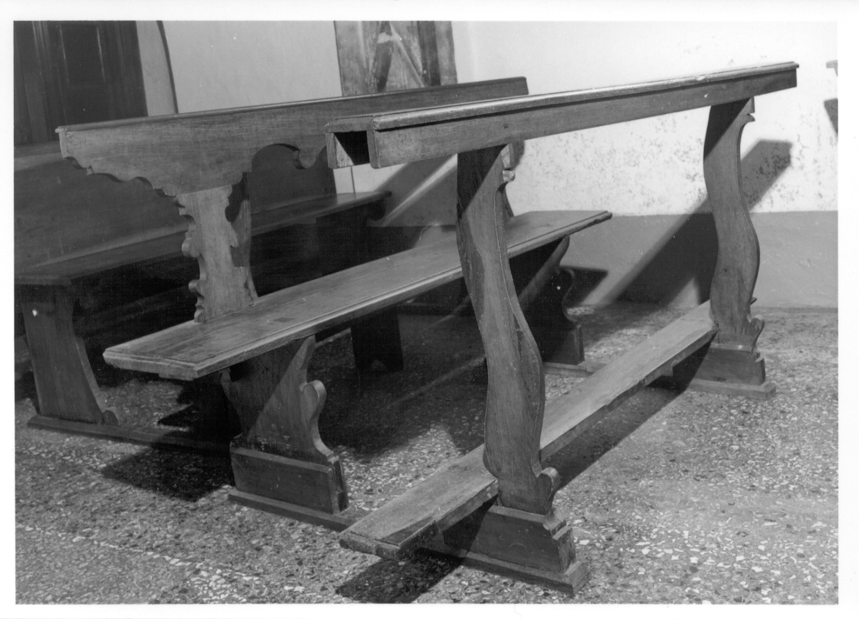 banco da chiesa, opera isolata - ambito novarese (sec. XVIII)