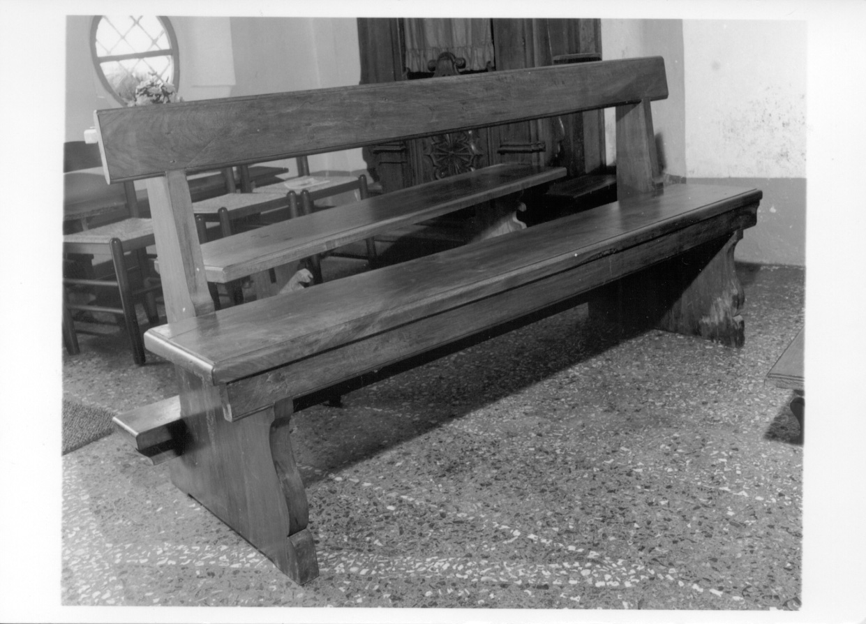 banco da chiesa, opera isolata - ambito novarese (sec. XIX)