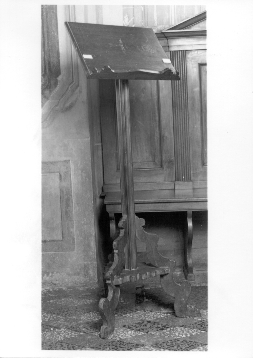 leggio, opera isolata - ambito novarese (sec. XVIII)