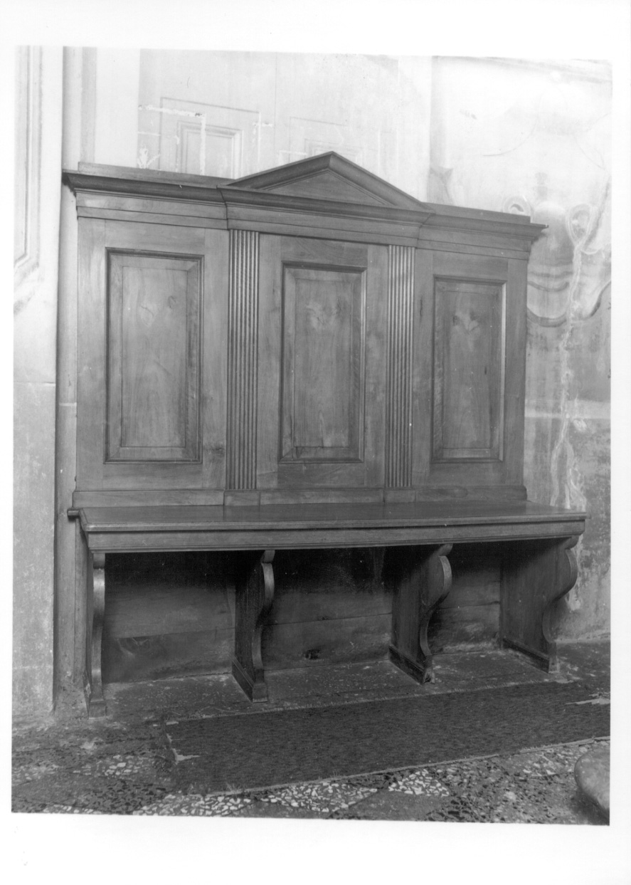 sedile, opera isolata - ambito novarese (primo quarto sec. XIX)