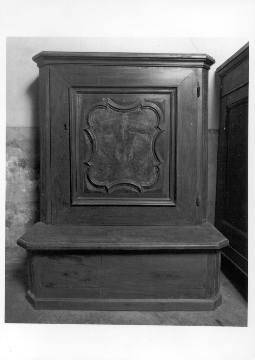 inginocchiatoio, opera isolata - ambito novarese (sec. XVIII)