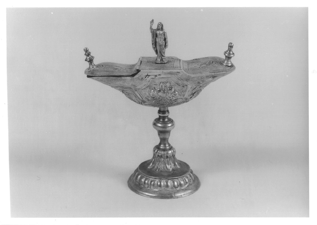 Cristo benedicente (navicella portaincenso, opera isolata) - ambito novarese (prima metà sec. XIX)