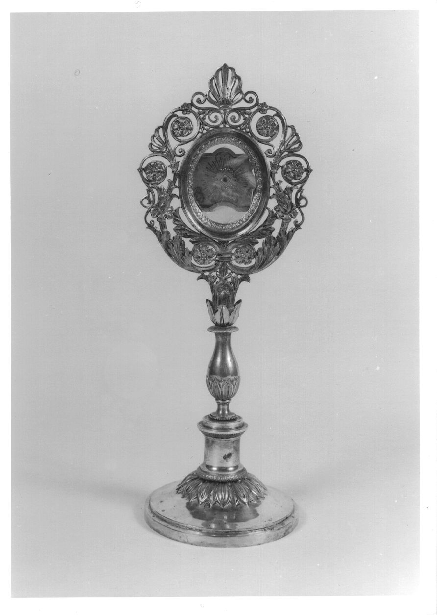 reliquiario - a ostensorio, opera isolata - ambito novarese (seconda metà sec. XIX)