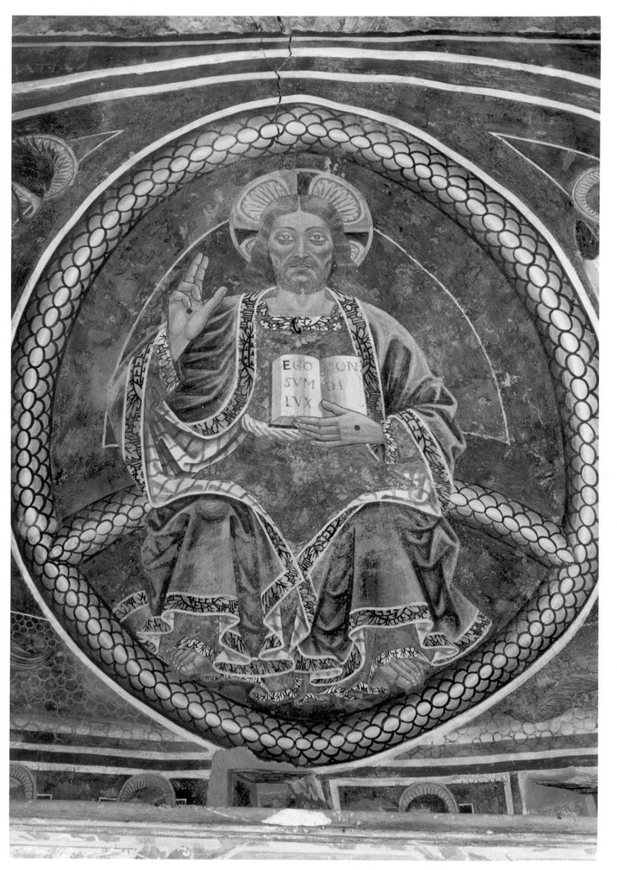 Cristo in maestà tra simboli degli Evangelisti e cherubini (dipinto) di Cagnola Francesco (primo quarto sec. XVI)