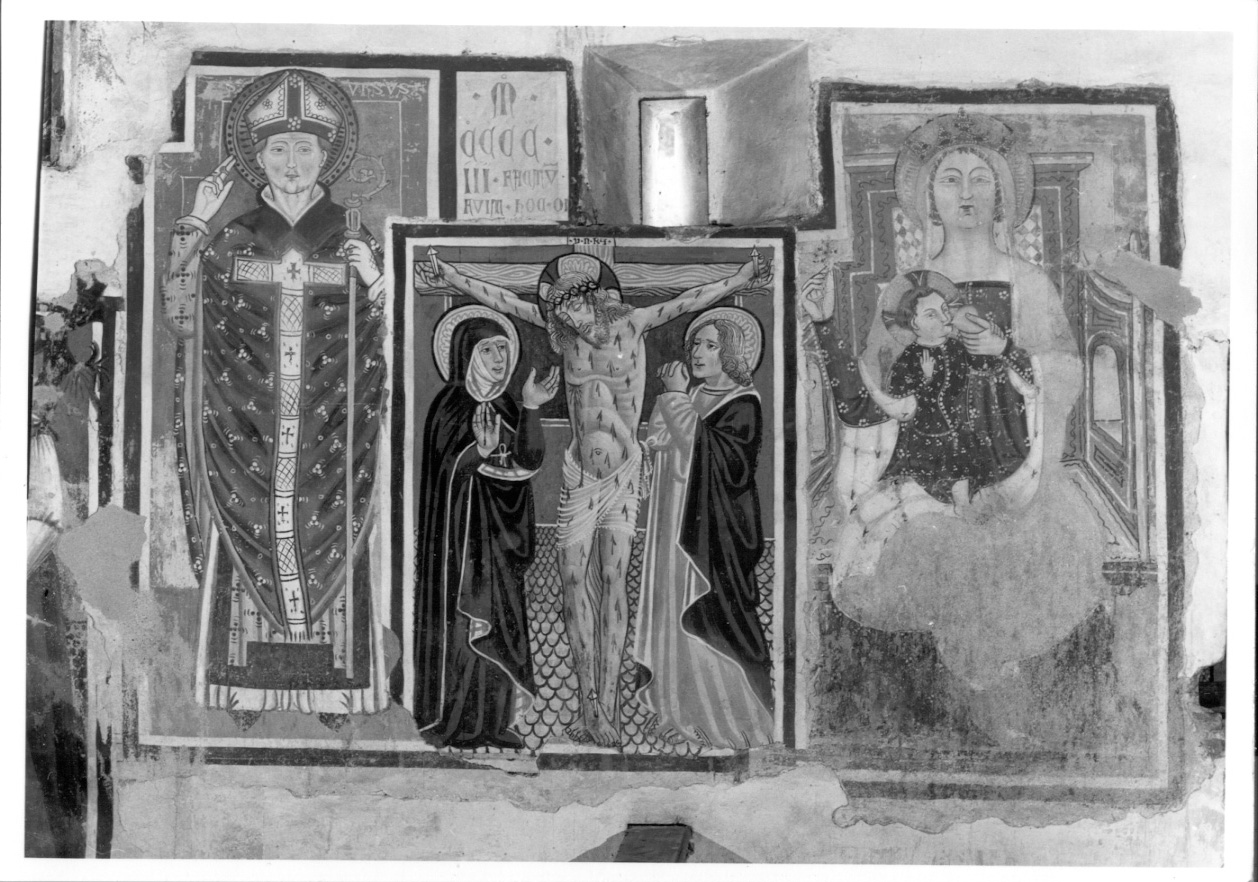 Madonna del Latte e Sant'Orso (dipinto, opera isolata) di Maestro della Madonna di Re (attribuito) (inizio sec. XV)