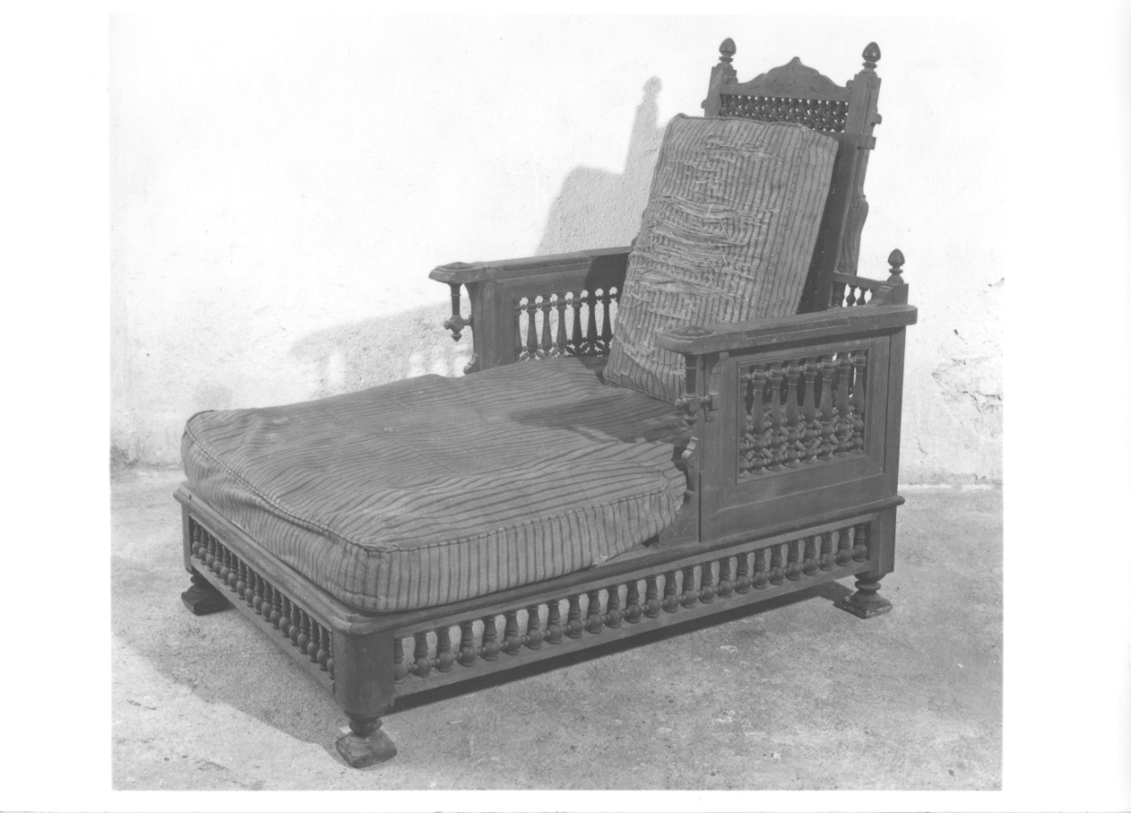 poltrona, opera isolata di Parvis Giuseppe (ultimo quarto sec. XIX)