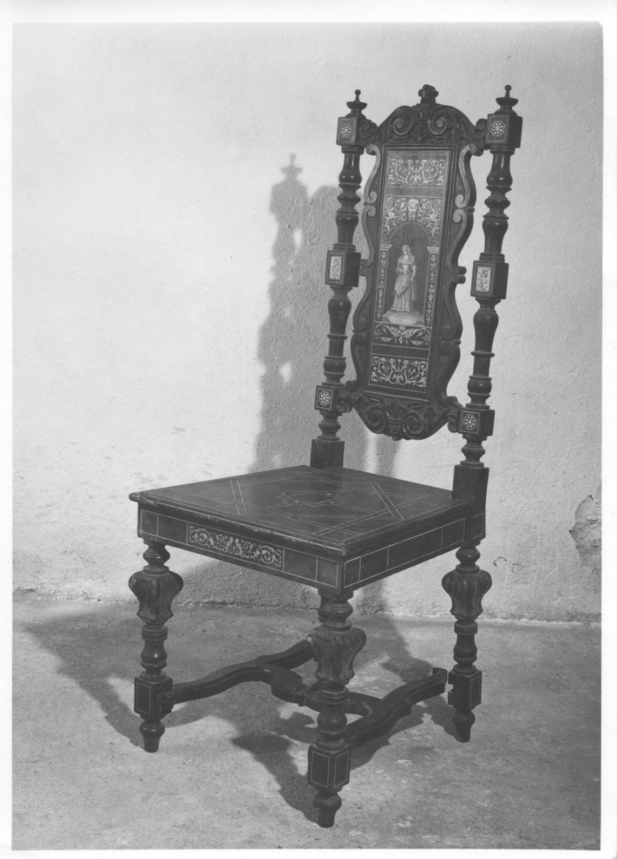 figura femminile (sedia, serie) - produzione milanese (seconda metà sec. XIX)
