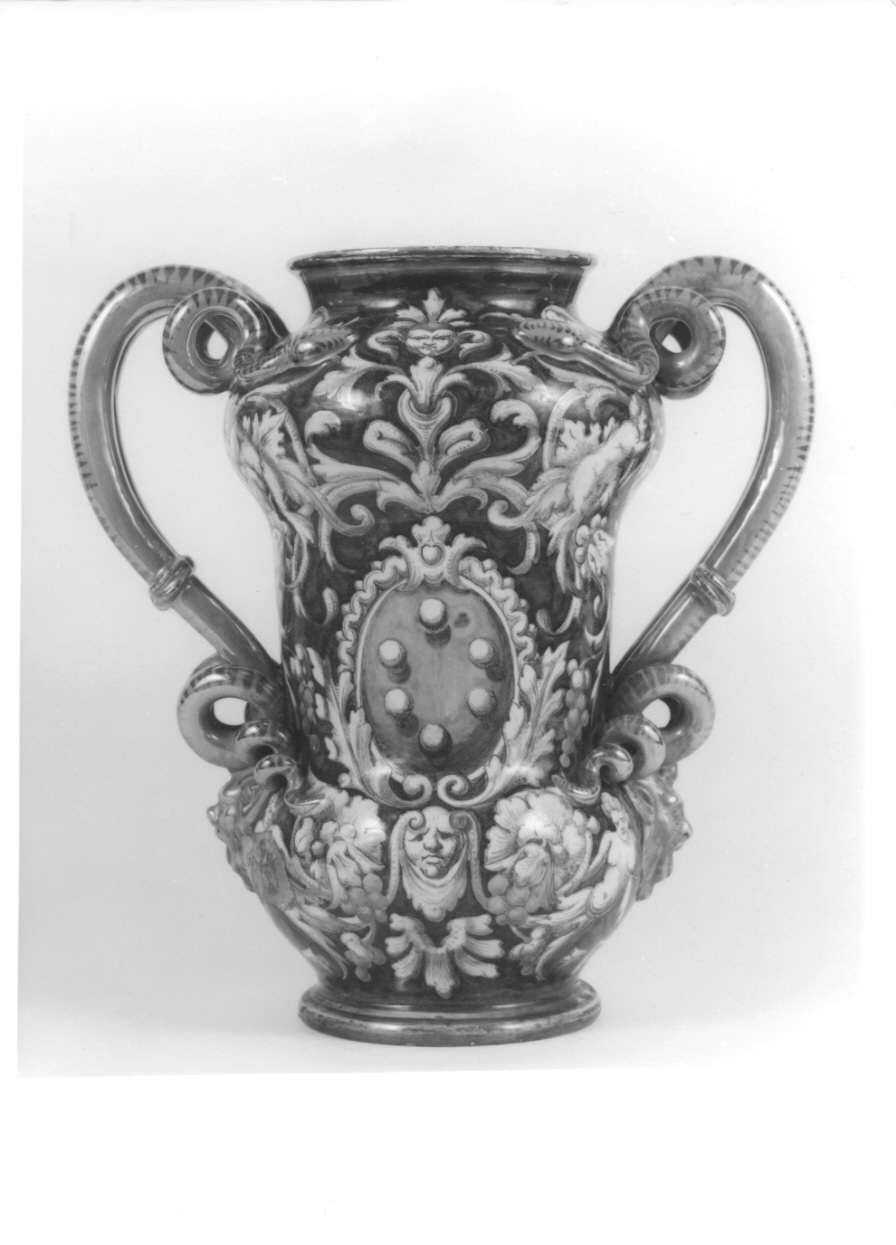 motivi decorativi a grottesche (vaso, opera isolata) di Cantagalli Manifattura (seconda metà sec. XIX)