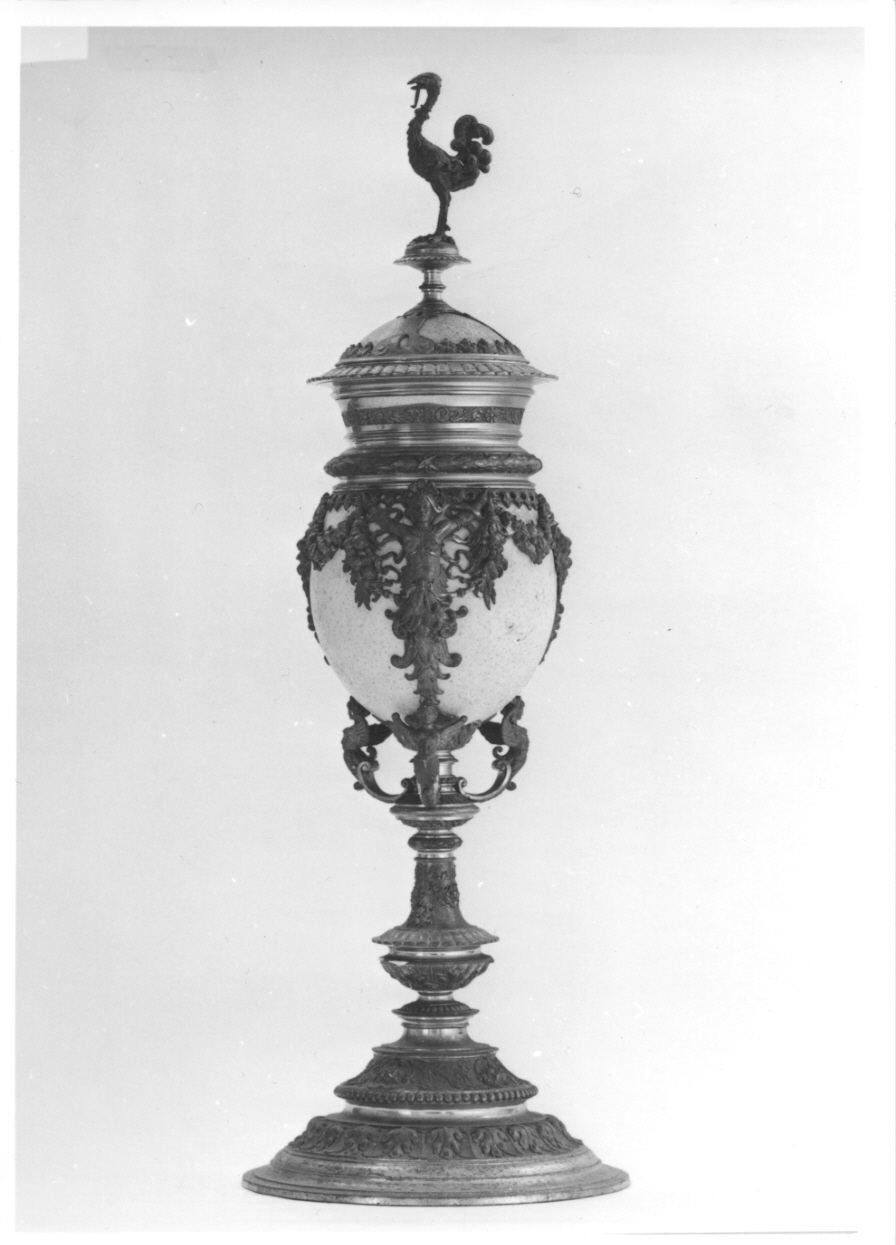 struzzo (coppa, opera isolata) - produzione tedesca (seconda metà sec. XIX)