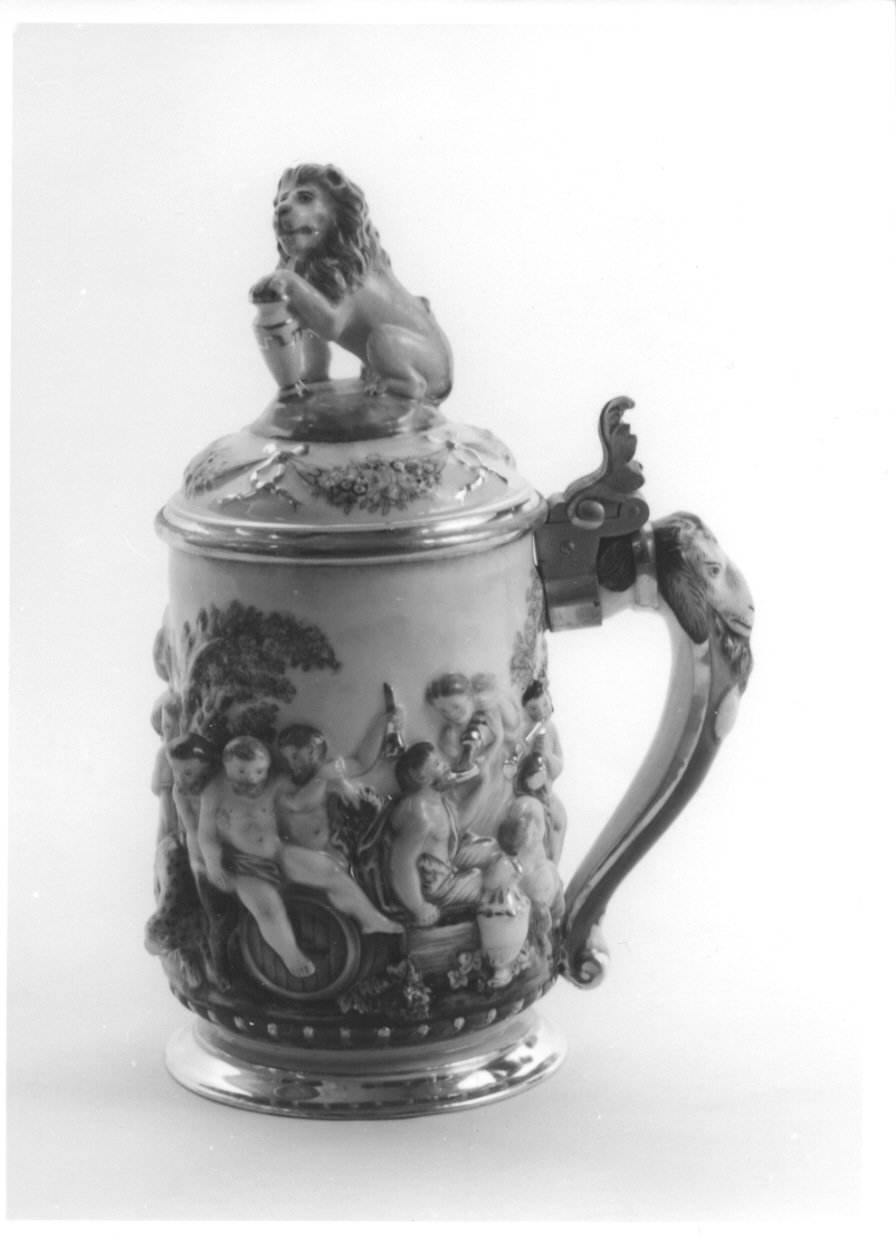 baccanale (boccale, opera isolata) di Ginori Manifattura (seconda metà sec. XIX)