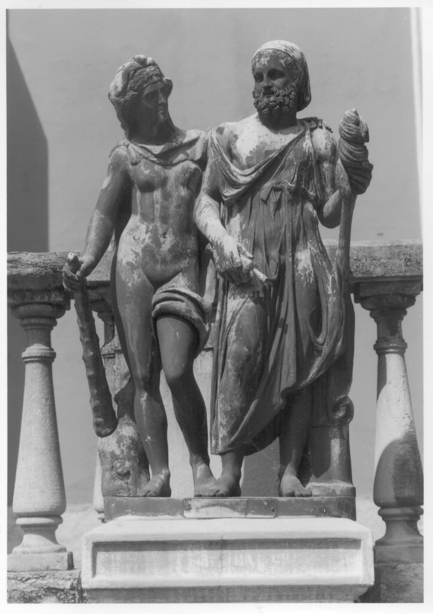 Ercole e Onfale (gruppo scultoreo, opera isolata) - ambito napoletano (seconda metà sec. XIX)