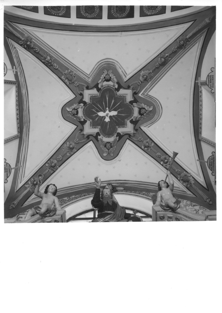 colomba dello Spirito Santo e cherubini (decorazione plastica, complesso decorativo) - ambito ticinese, ambito comasco (ultimo quarto sec. XVII)