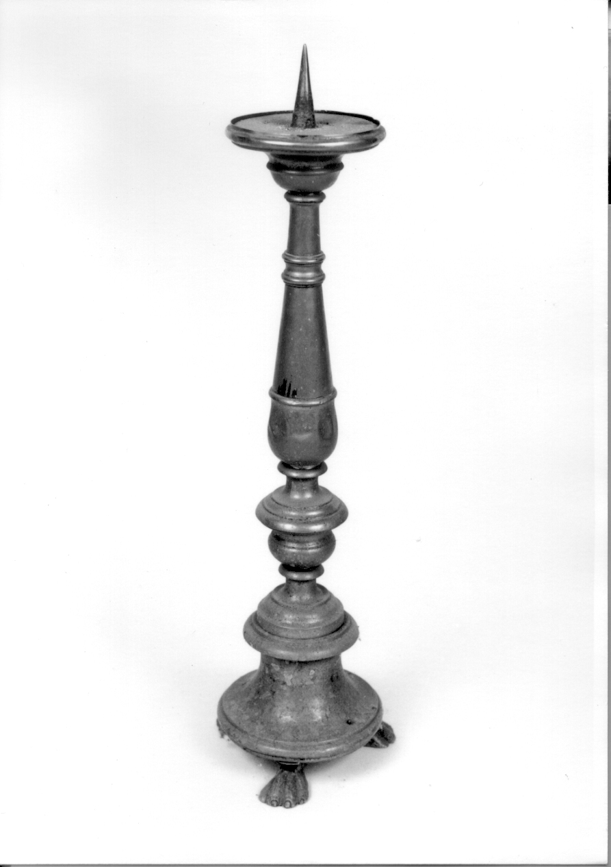 candeliere d'altare, serie - ambito ligure-piemontese (sec. XIX)