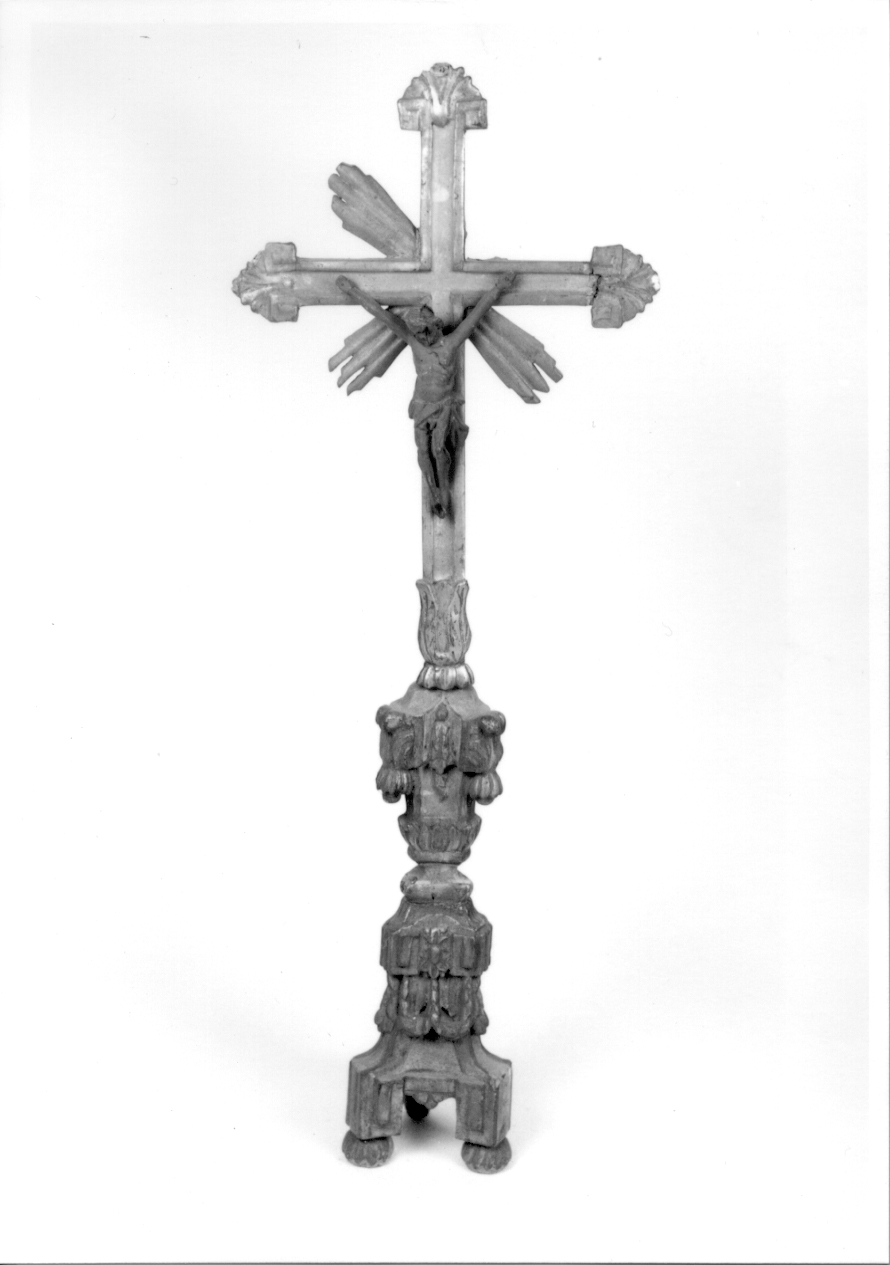 Cristo crocifisso dolente (croce d'altare, opera isolata) - ambito ligure-piemontese (prima metà sec. XIX)