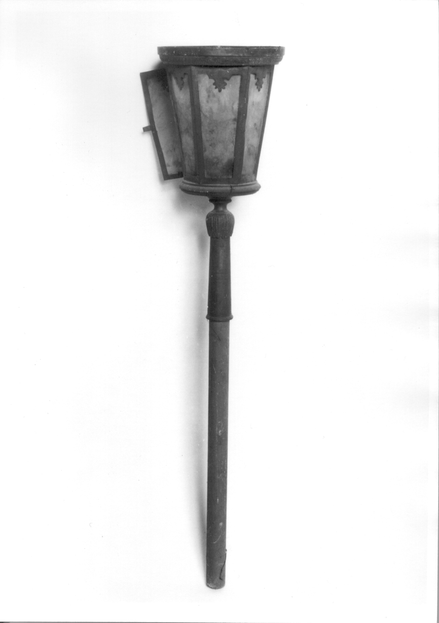 lanterna processionale, serie - ambito ligure-piemontese (fine/inizio secc. XIX/ XX)