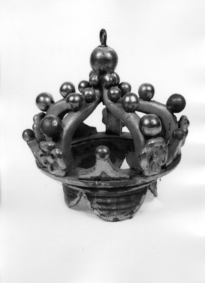 corona di tronetto per esposizione eucaristica, opera isolata - ambito ligure-piemontese (sec. XIX)