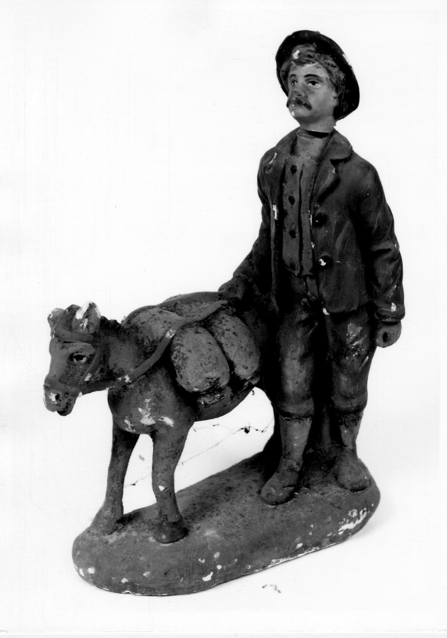 contadino (statuetta di presepio, opera isolata) - ambito ligure-piemontese (sec. XIX)