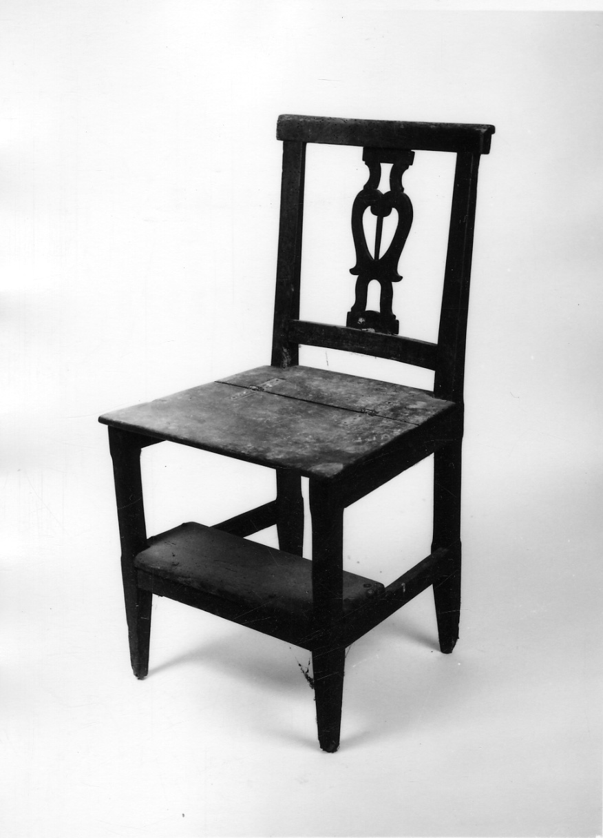 sedia-inginocchiatoio, opera isolata - ambito ligure-piemontese (primo quarto sec. XIX)