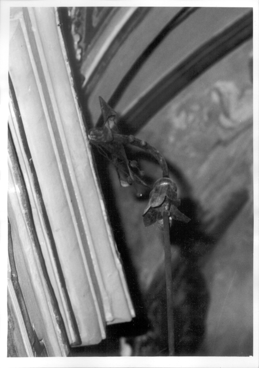 braccio portalumi da chiesa, serie - ambito alessandrino (fine/inizio secc. XIX/ XX)