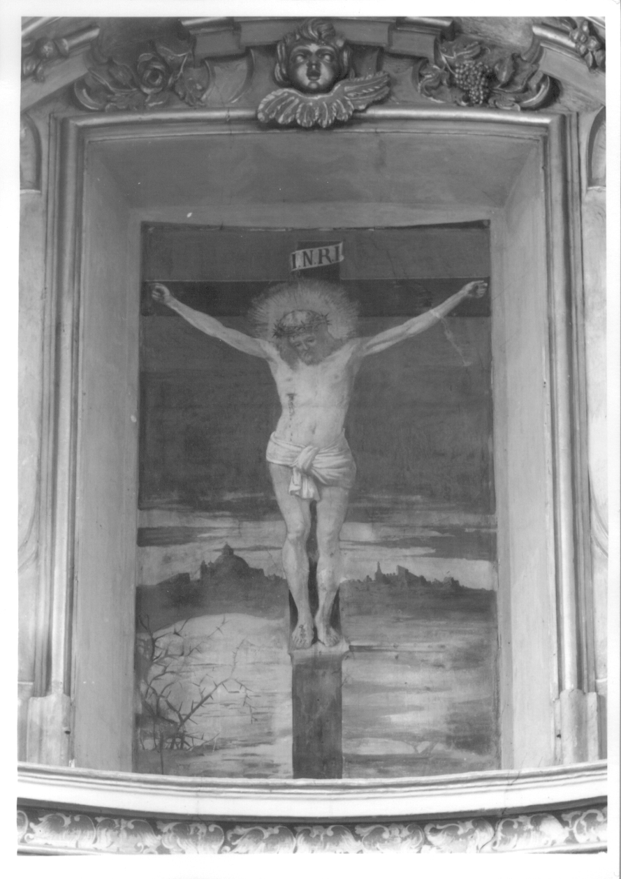 crocifissione di Cristo (dipinto, opera isolata) - ambito alessandrino (primo quarto sec. XX)