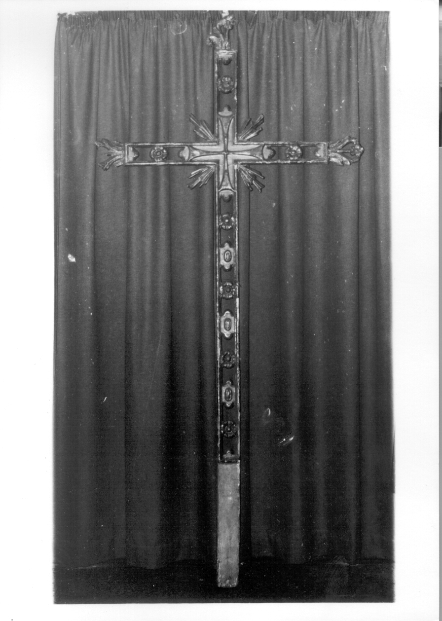 croce processionale, opera isolata - ambito piemontese (fine/inizio secc. XIX/ XX)