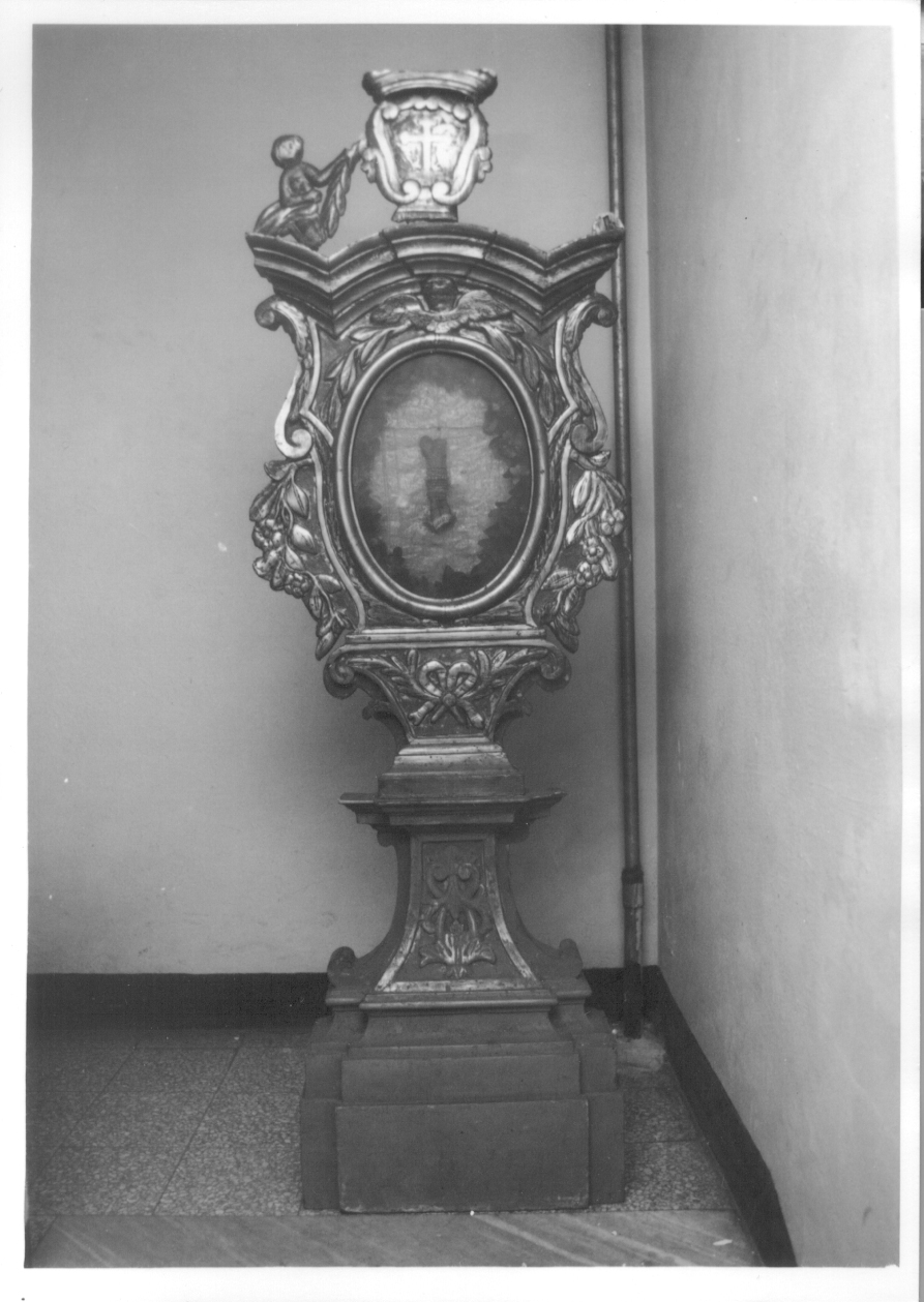 reliquiario - a ostensorio, serie - ambito piemontese (sec. XIX)