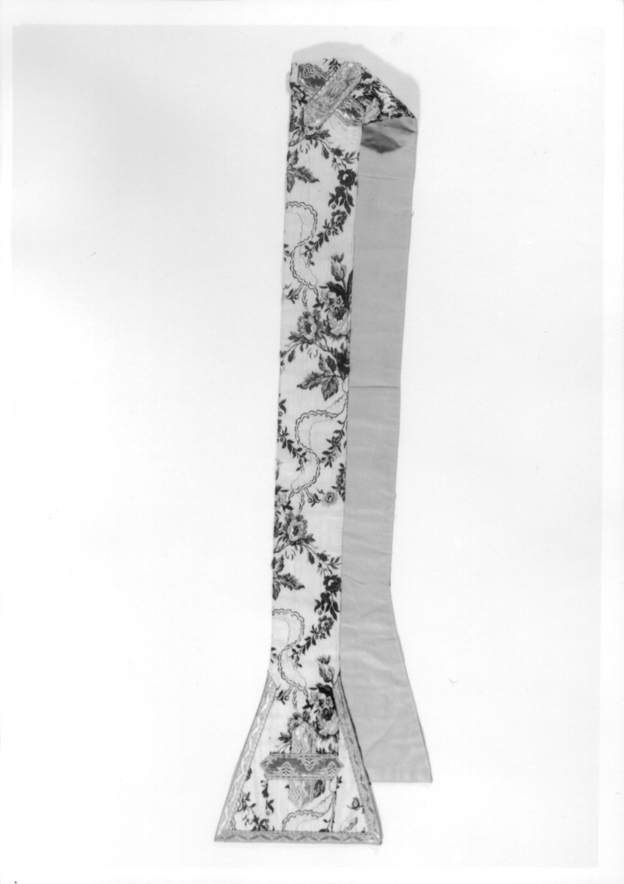 stola, opera isolata - manifattura italiana (seconda metà sec. XVIII)