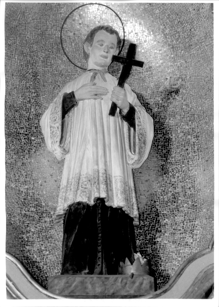 San Luigi Gonzaga (statua, opera isolata) - ambito alessandrino (prima metà sec. XX)