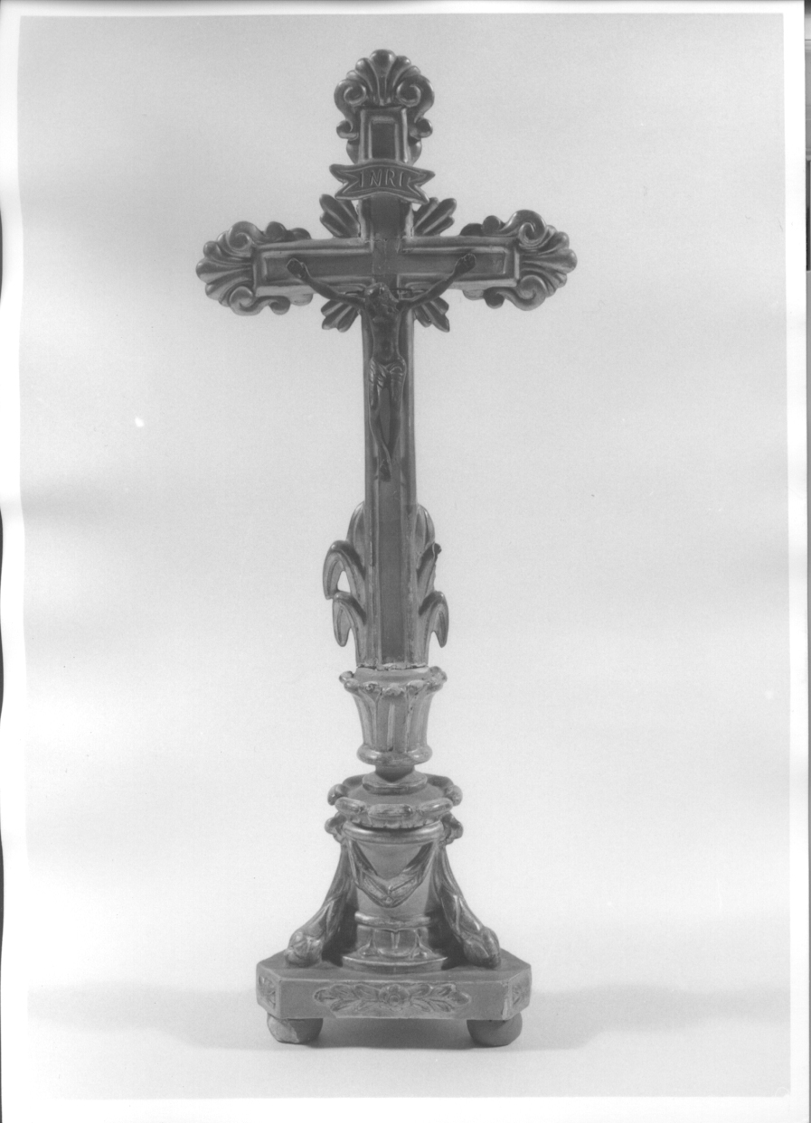 Cristo crocifisso dolente (croce d'altare, opera isolata) - ambito piemontese (seconda metà sec. XIX)