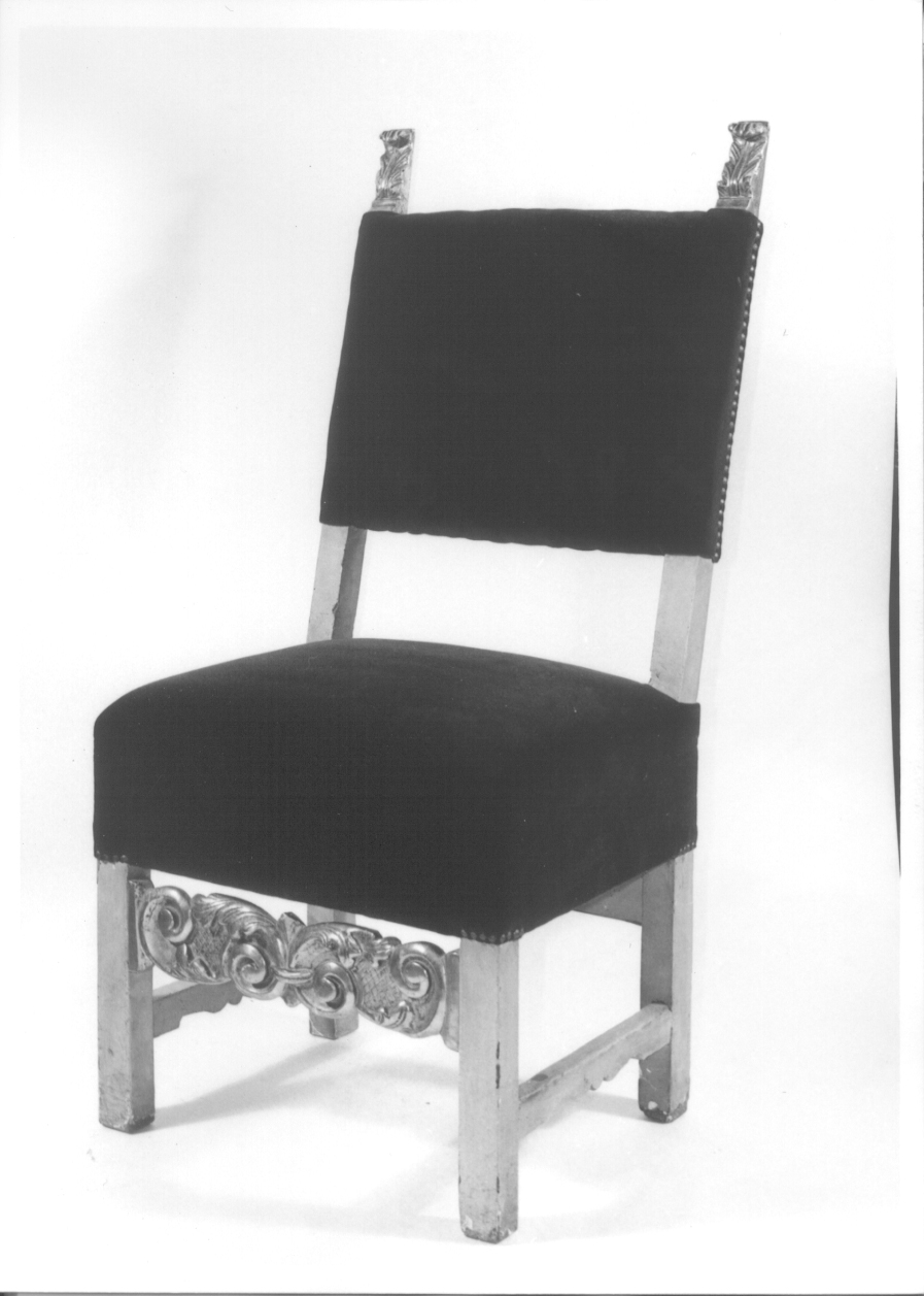 seggiolone, serie - ambito piemontese (seconda metà sec. XVII)