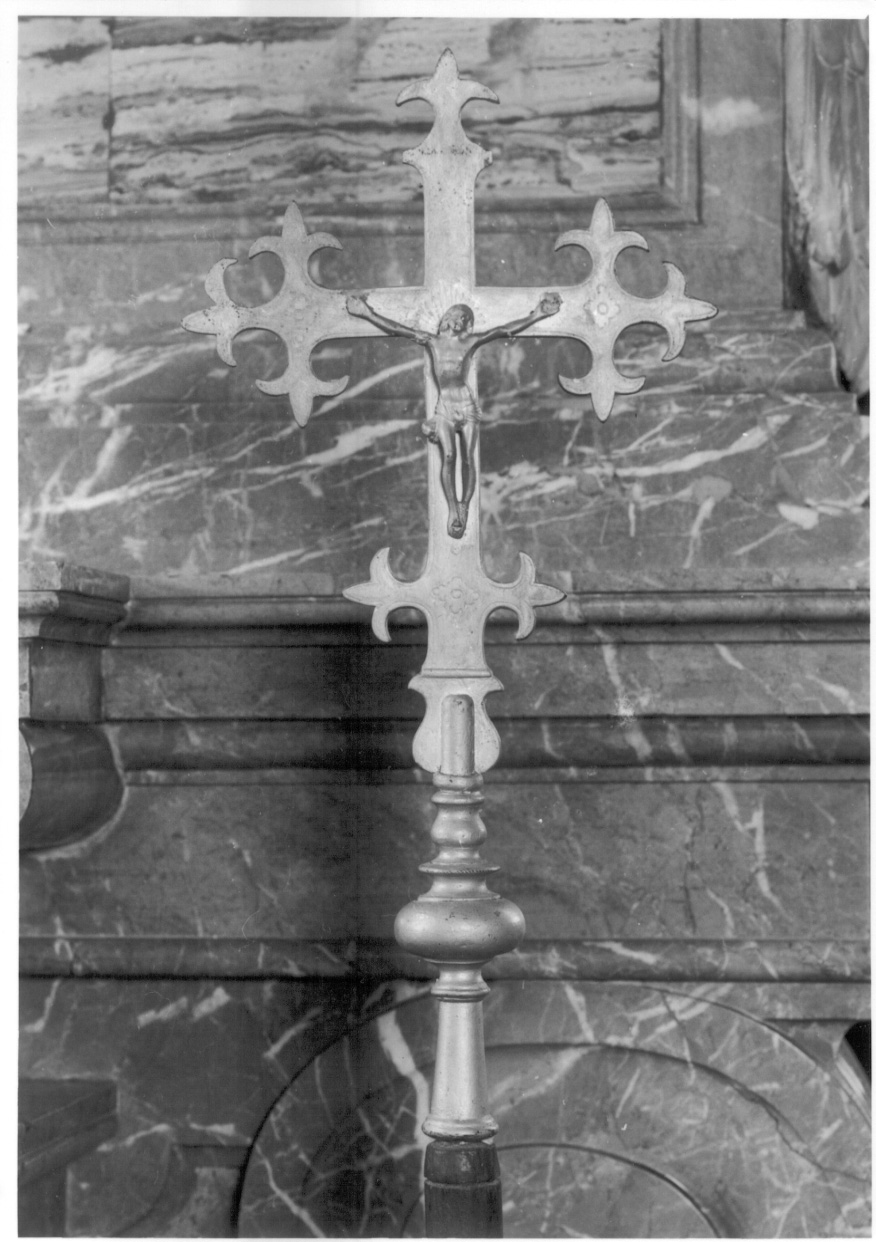 Cristo crocifisso dolente (croce processionale, opera isolata) - ambito astigiano (sec. XVII)