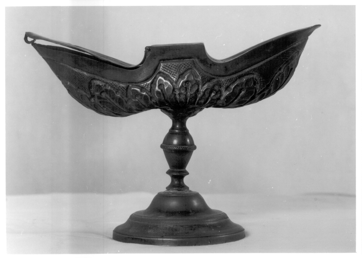 navicella portaincenso, opera isolata - ambito piemontese (seconda metà sec. XIX)