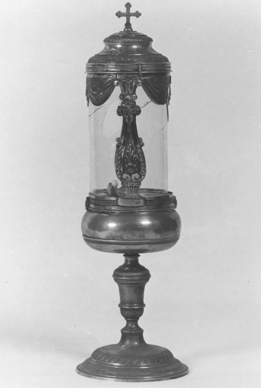 ostensorio, opera isolata - ambito piemontese (ultimo quarto sec. XIX)