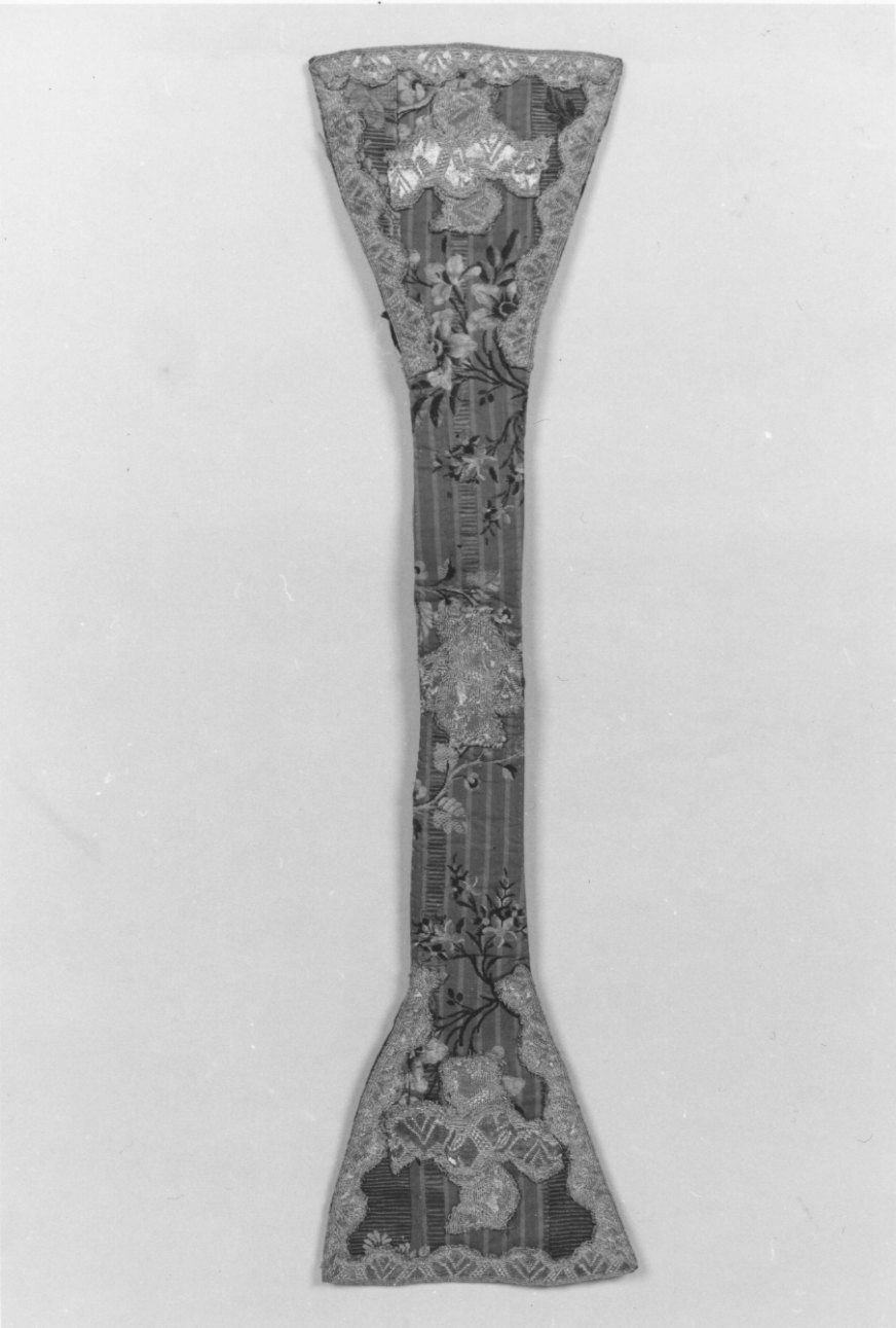 manipolo, elemento d'insieme - manifattura italiana (terzo quarto, secondo quarto sec. XVIII, sec. XIX)