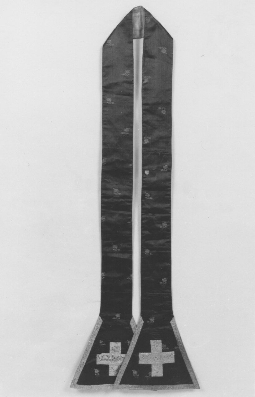 stola, elemento d'insieme - manifattura piemontese (primo quarto sec. XIX)