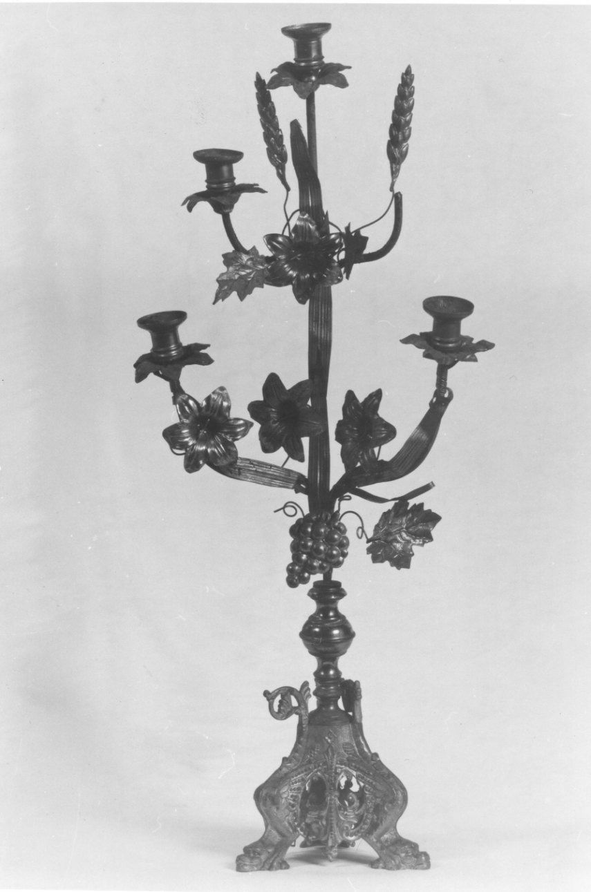 candelabro, serie - produzione italiana (primo quarto sec. XX)