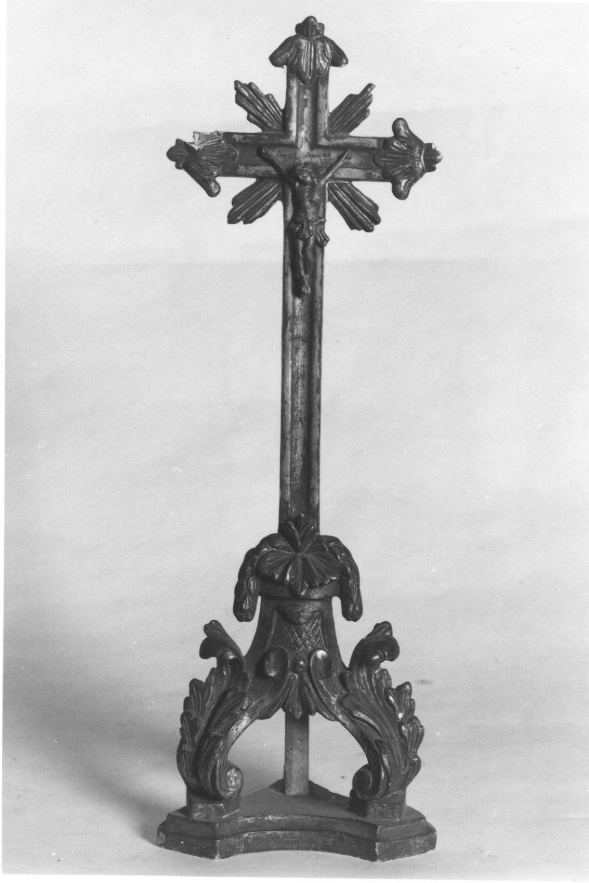 Cristo crocifisso dolente (croce d'altare, opera isolata) - bottega piemontese (terzo quarto sec. XVIII)