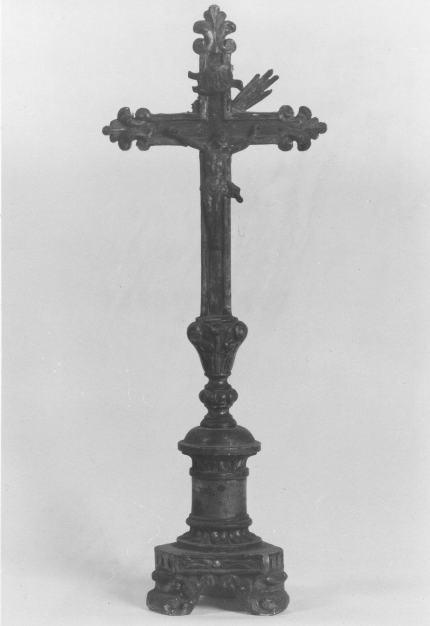 Cristo crocifisso dolente (croce d'altare, opera isolata) - bottega piemontese (prima metà sec. XIX)