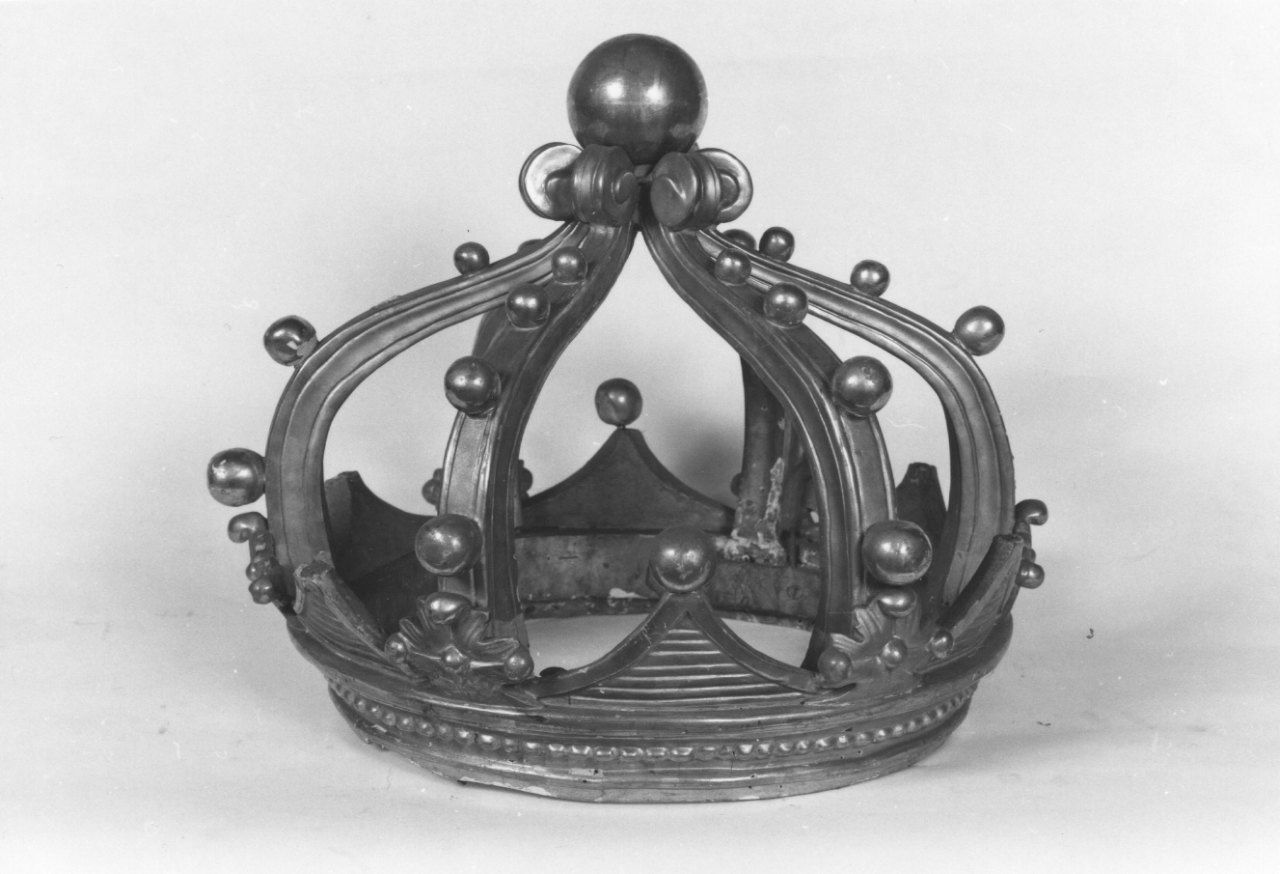 corona di tronetto per esposizione eucaristica, serie - produzione italiana (sec. XIX)