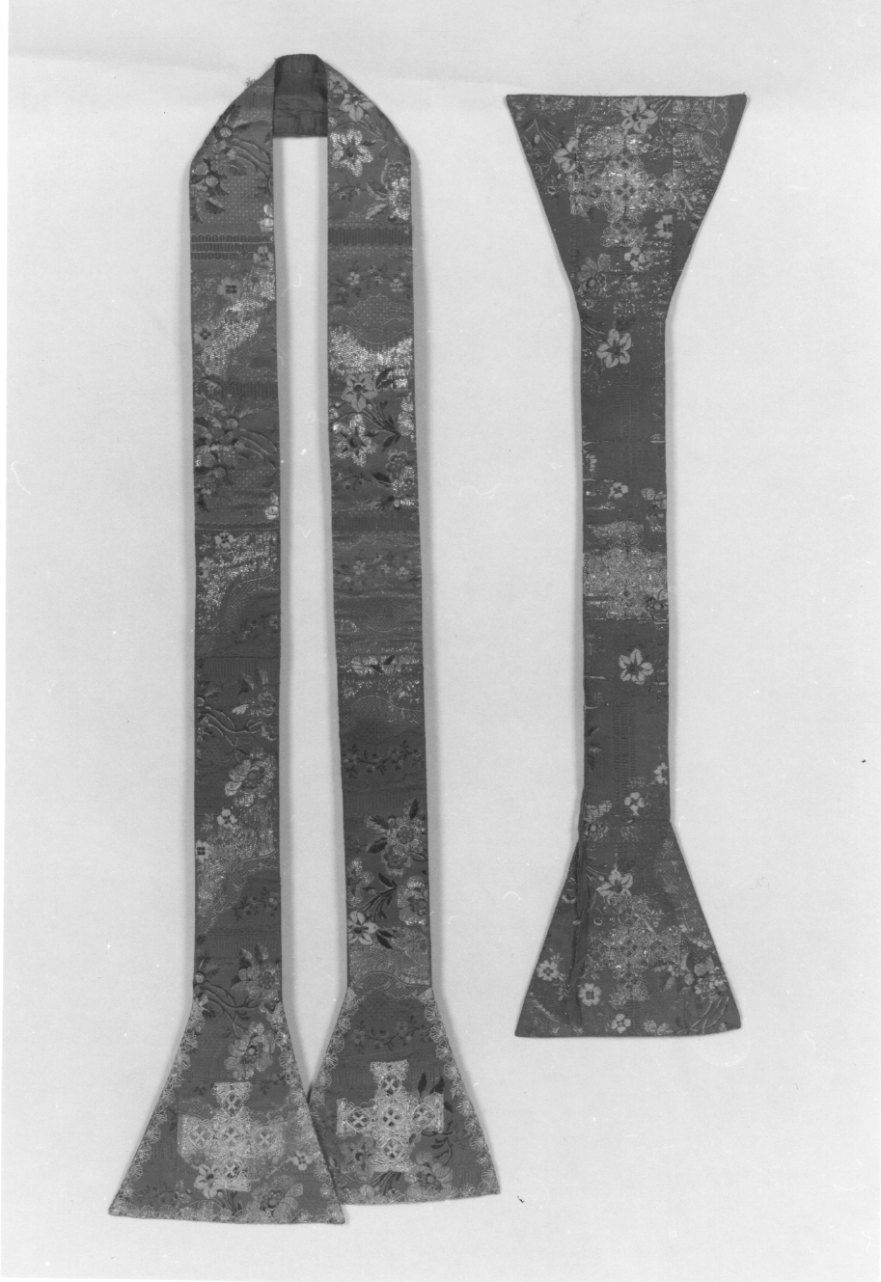 stola, elemento d'insieme - manifattura italiana (terzo quarto sec. XVIII)