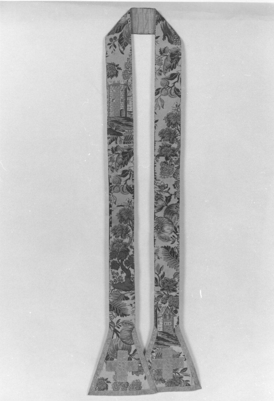 stola, elemento d'insieme - manifattura italiana (seconda metà sec. XIX)