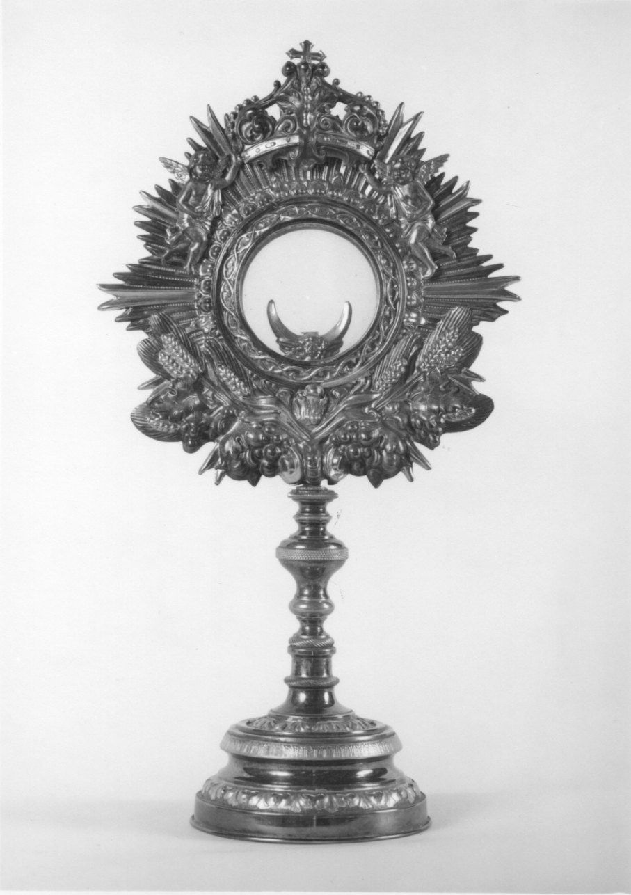ostensorio - a raggiera, opera isolata - ambito piemontese (metà sec. XIX)