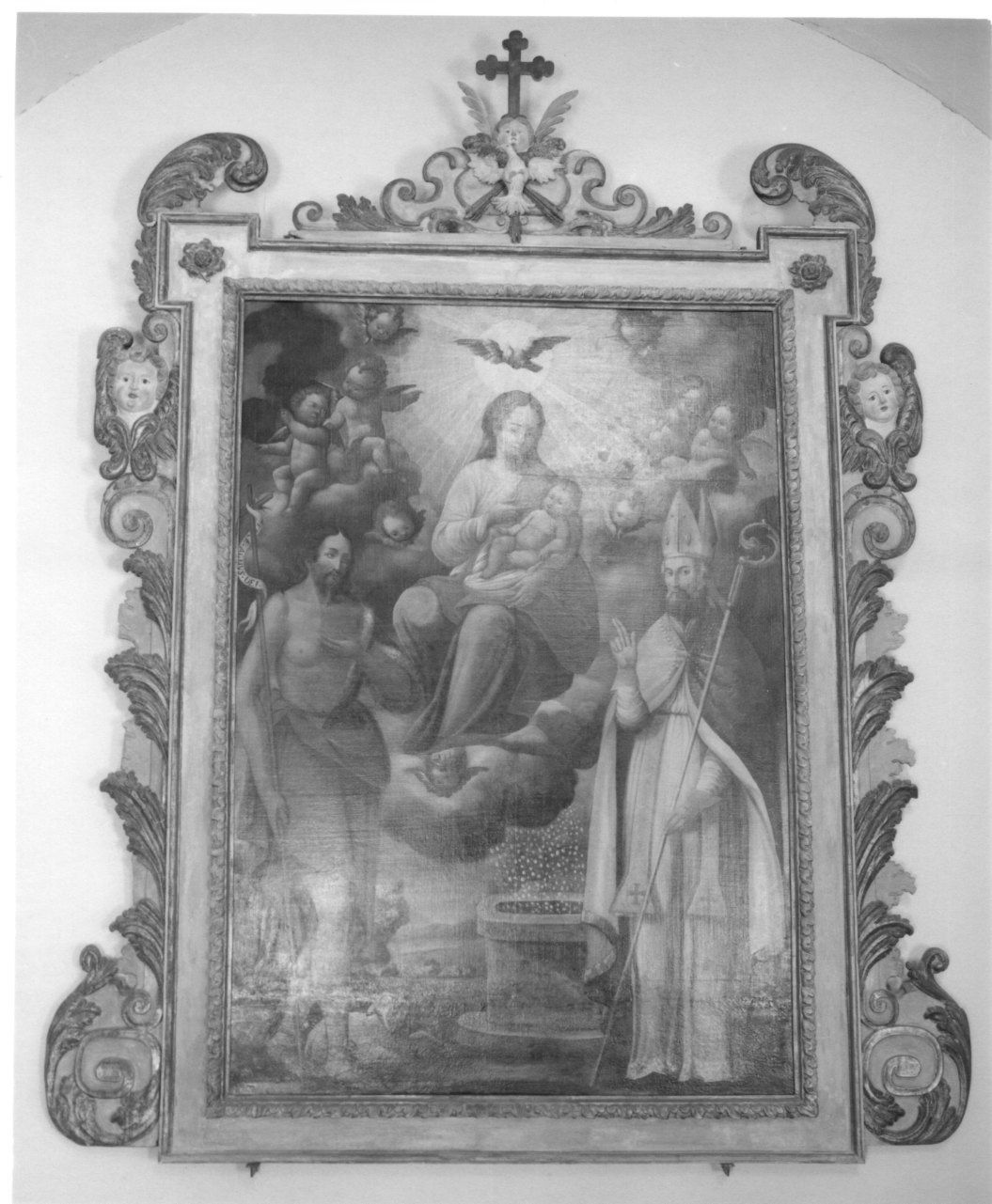 cornice di dipinto, opera isolata - ambito piemontese (seconda metà sec. XVII)