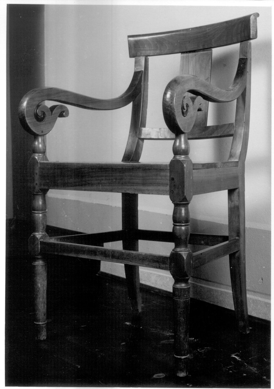sedia, serie - ambito piemontese (prima metà sec. XIX)