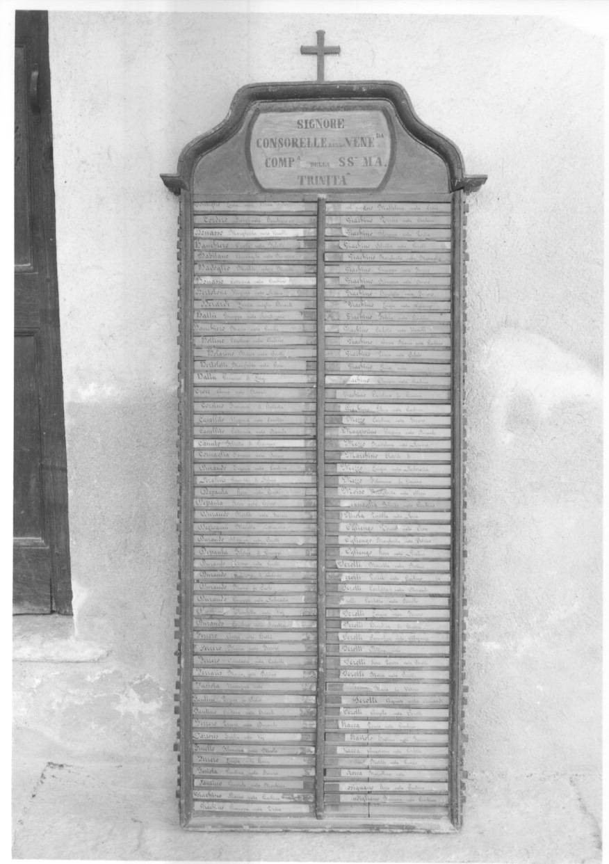 tabella di confraternita, serie di Pilazzi O (ultimo quarto sec. XIX)