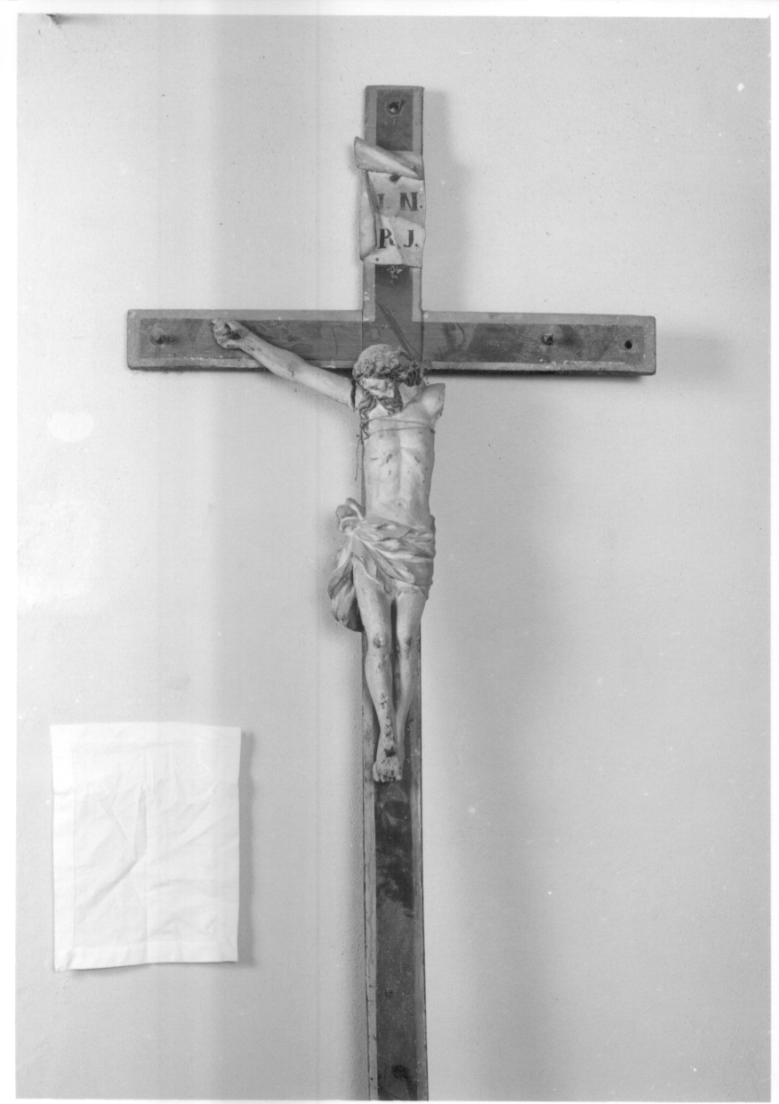 Cristo crocifisso dolente (croce processionale, opera isolata) - ambito piemontese (seconda metà sec. XVIII)