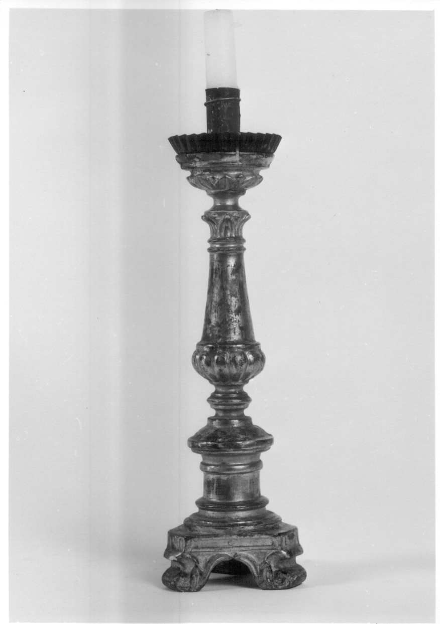candeliere d'altare, serie - ambito piemontese (ultimo quarto sec. XVIII)