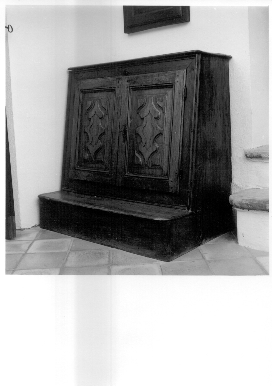 inginocchiatoio, opera isolata - ambito piemontese (prima metà sec. XVIII)