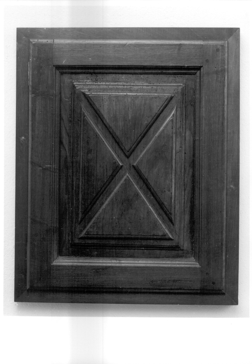 anta di armadietto per oli santi, opera isolata - ambito piemontese (prima metà sec. XVIII)